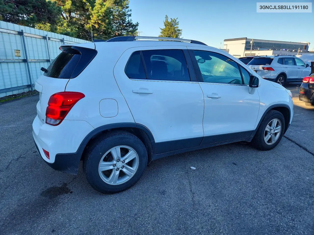 2020 CHEVROLET TRAX VIN 3GNCJLSB3LL191180 — фото 3