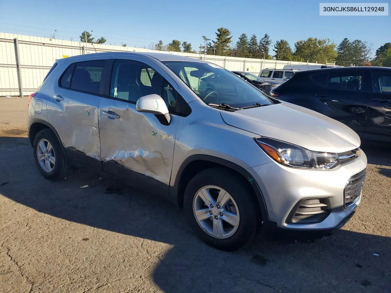 2020 CHEVROLET TRAX VIN 3GNCJKSB6LL129248 — фото 4