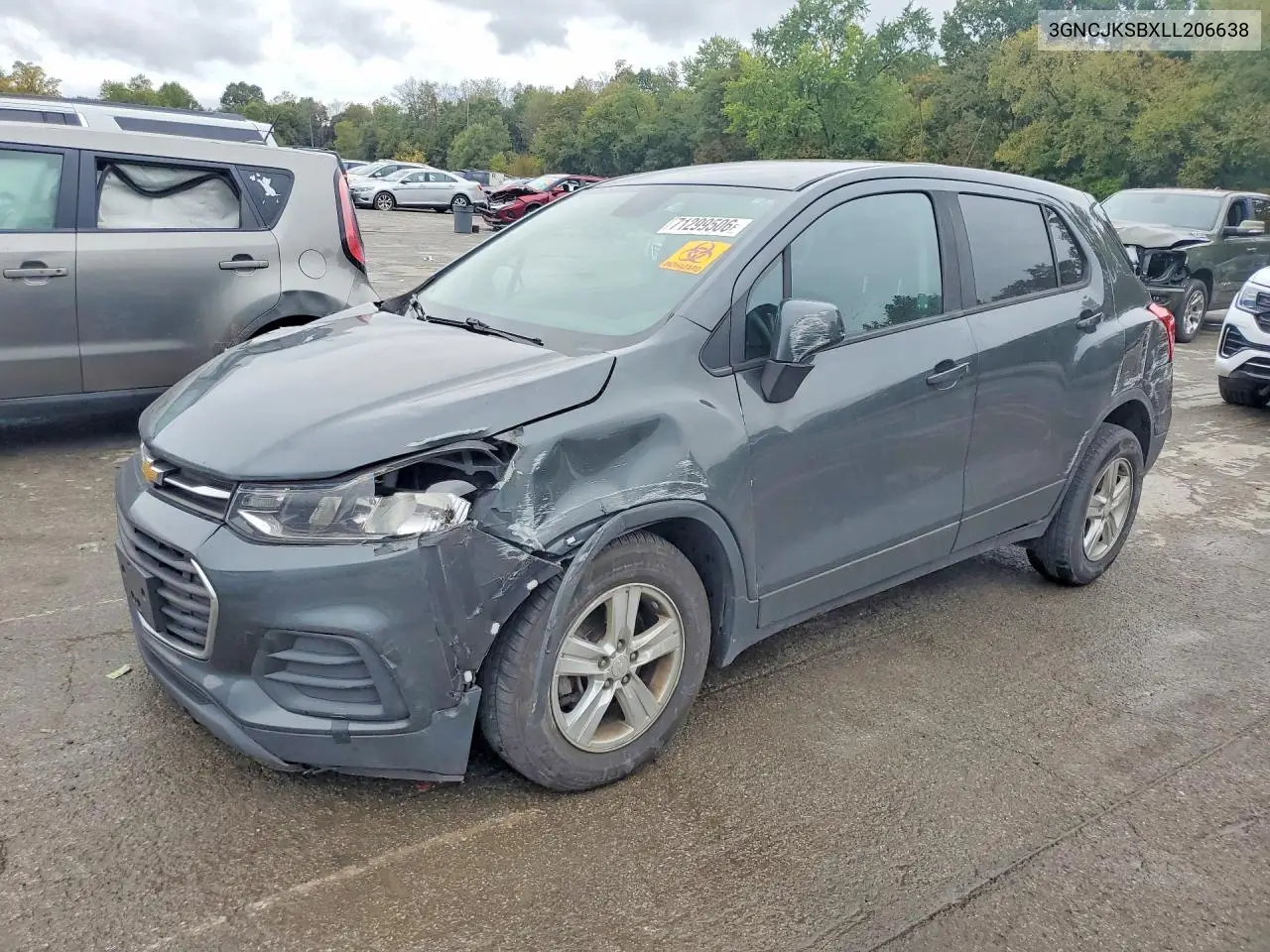 CHEVROLET TRAX 2020, VIN 3GNCJKSBXLL206638