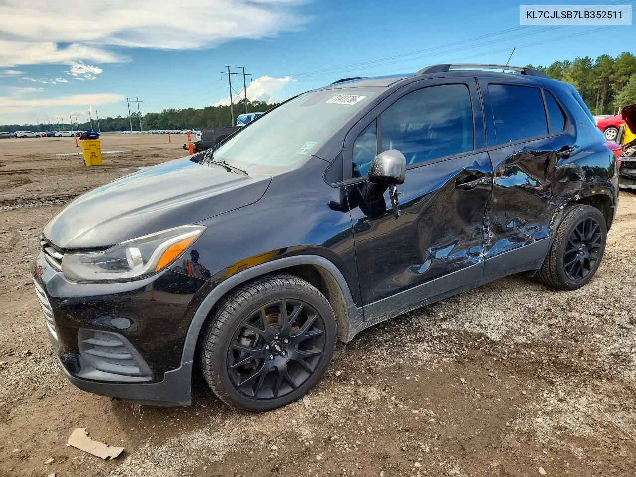 CHEVROLET TRAX 2020, VIN KL7CJLSB7LB352511
