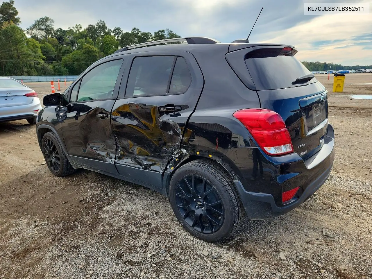 2020 CHEVROLET TRAX VIN KL7CJLSB7LB352511 — фото 2