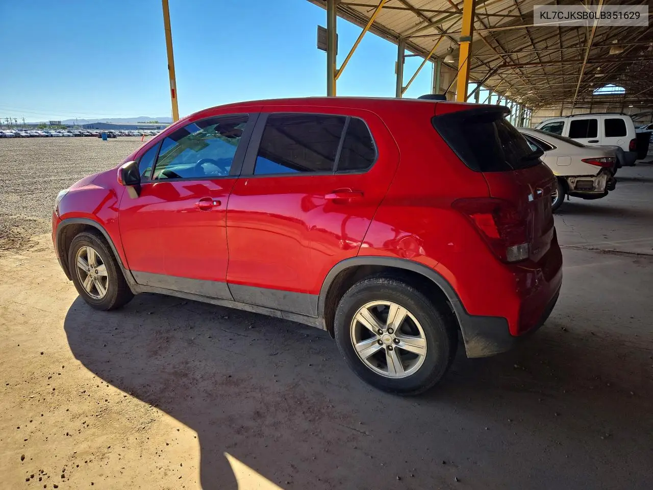 2020 CHEVROLET TRAX VIN KL7CJKSB0LB351629 — фото 2