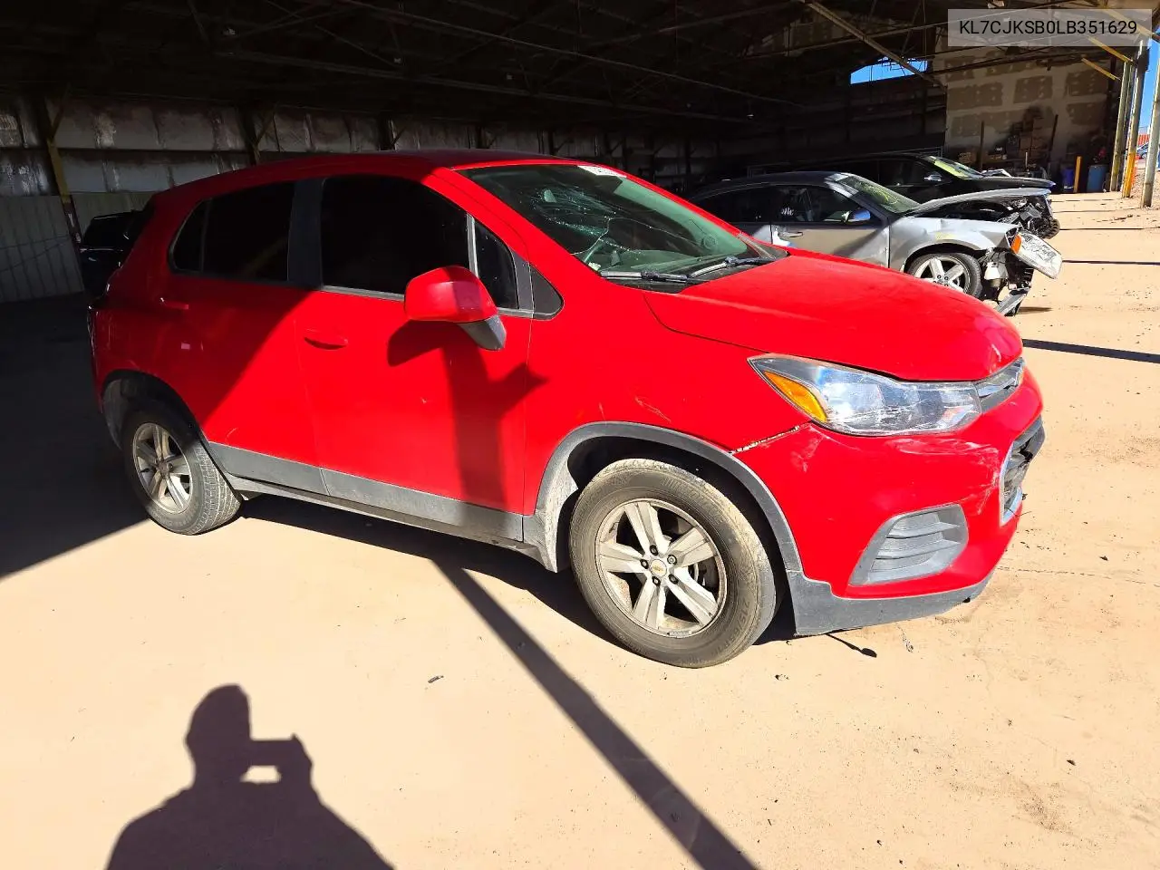 2020 CHEVROLET TRAX VIN KL7CJKSB0LB351629 — фото 4