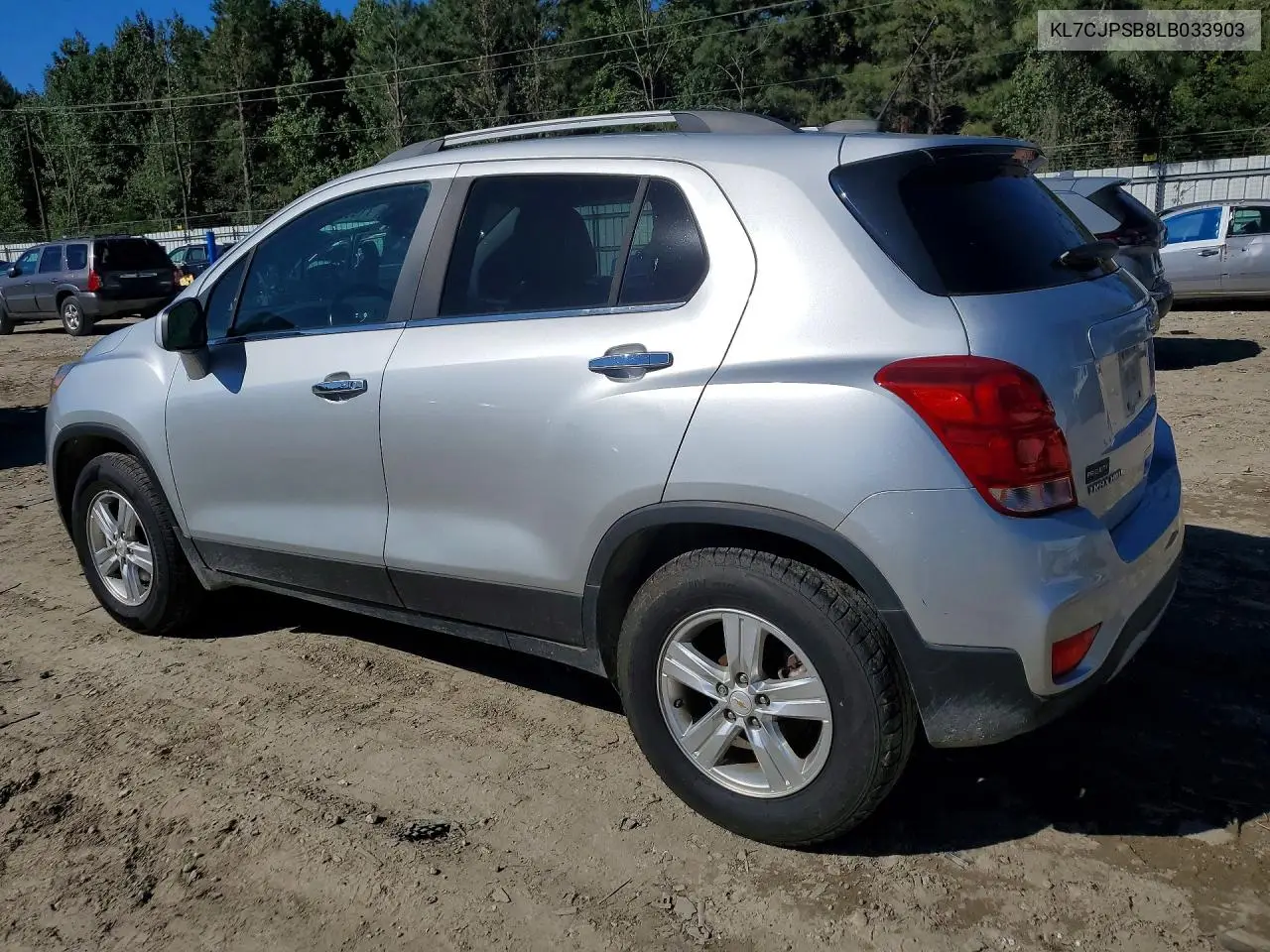2020 CHEVROLET TRAX VIN KL7CJPSB8LB033903 — фото 2