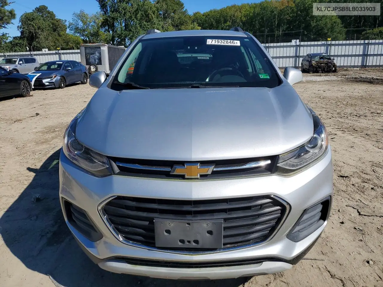 2020 CHEVROLET TRAX VIN KL7CJPSB8LB033903 — фото 5