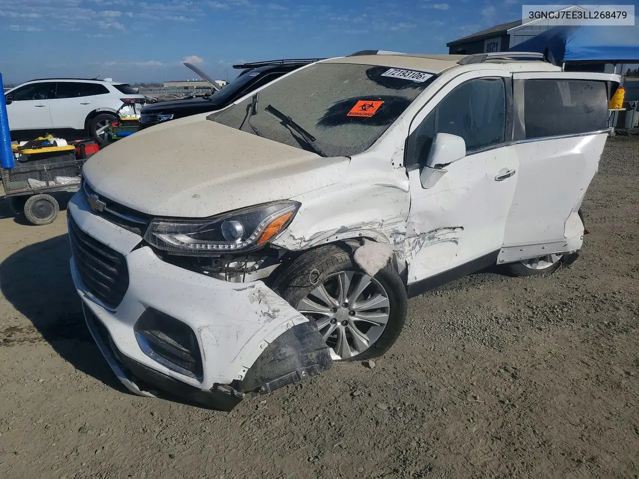 CHEVROLET TRAX 2020, VIN 3GNCJ7EE3LL268479