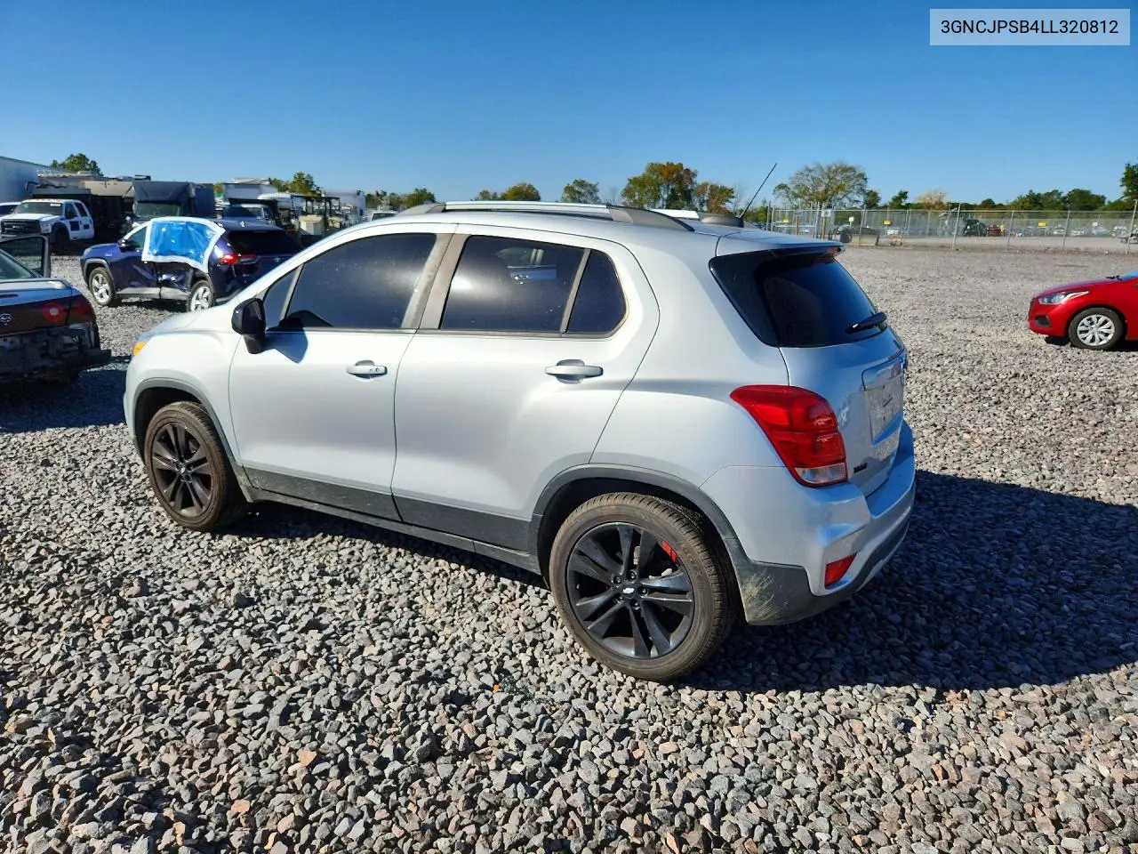 2020 CHEVROLET TRAX VIN 3GNCJPSB4LL320812 — фото 2