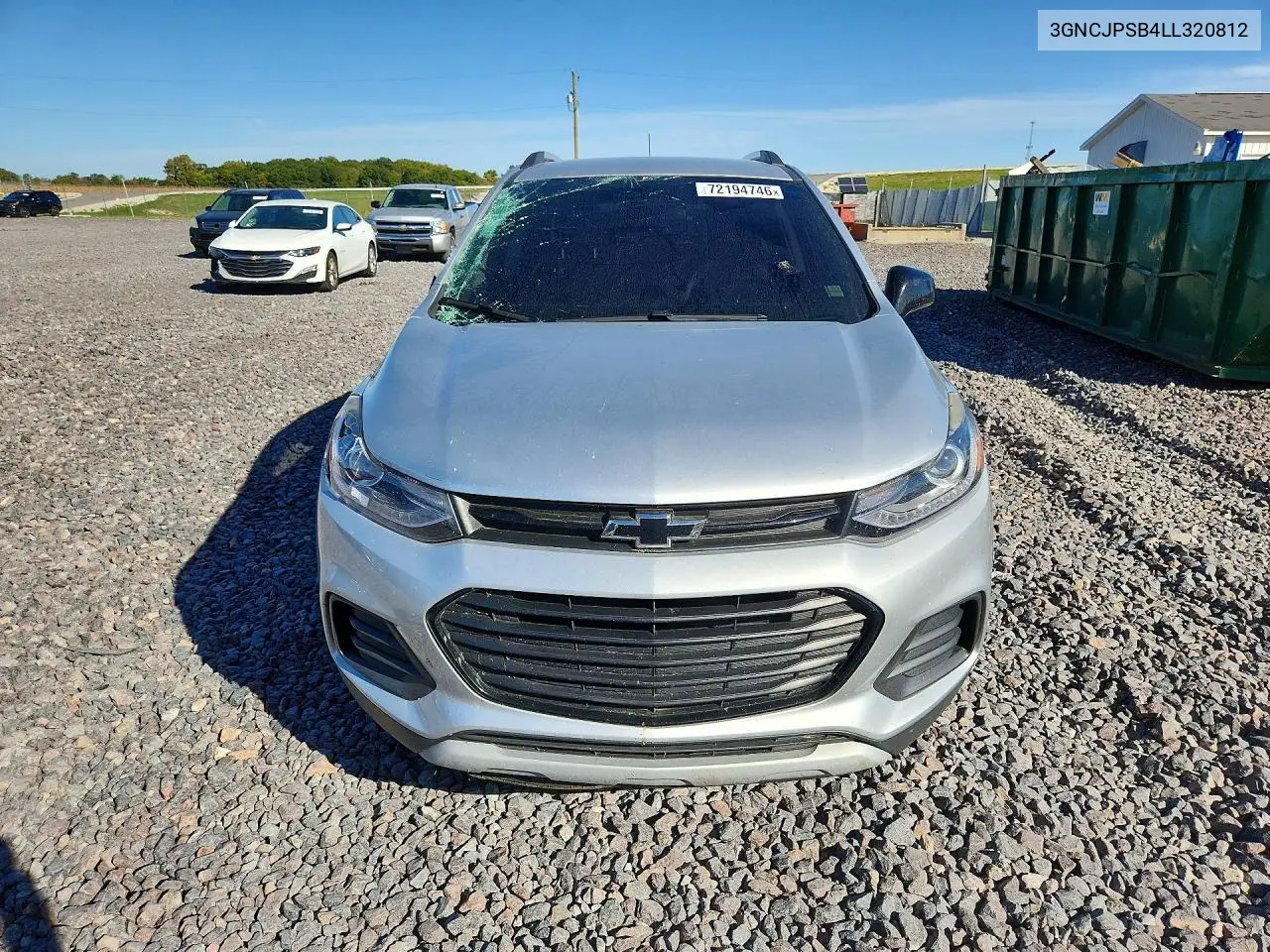 2020 CHEVROLET TRAX VIN 3GNCJPSB4LL320812 — фото 5