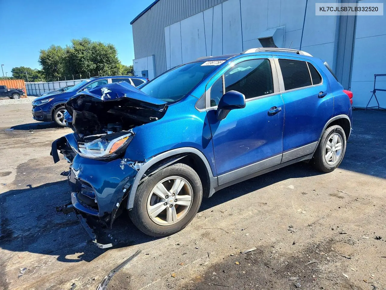 CHEVROLET TRAX 2020, VIN KL7CJLSB7LB332520