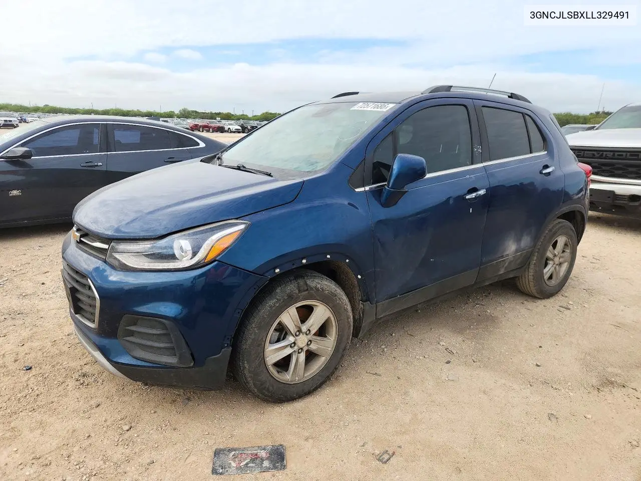 CHEVROLET TRAX 2020, VIN 3GNCJLSBXLL329491