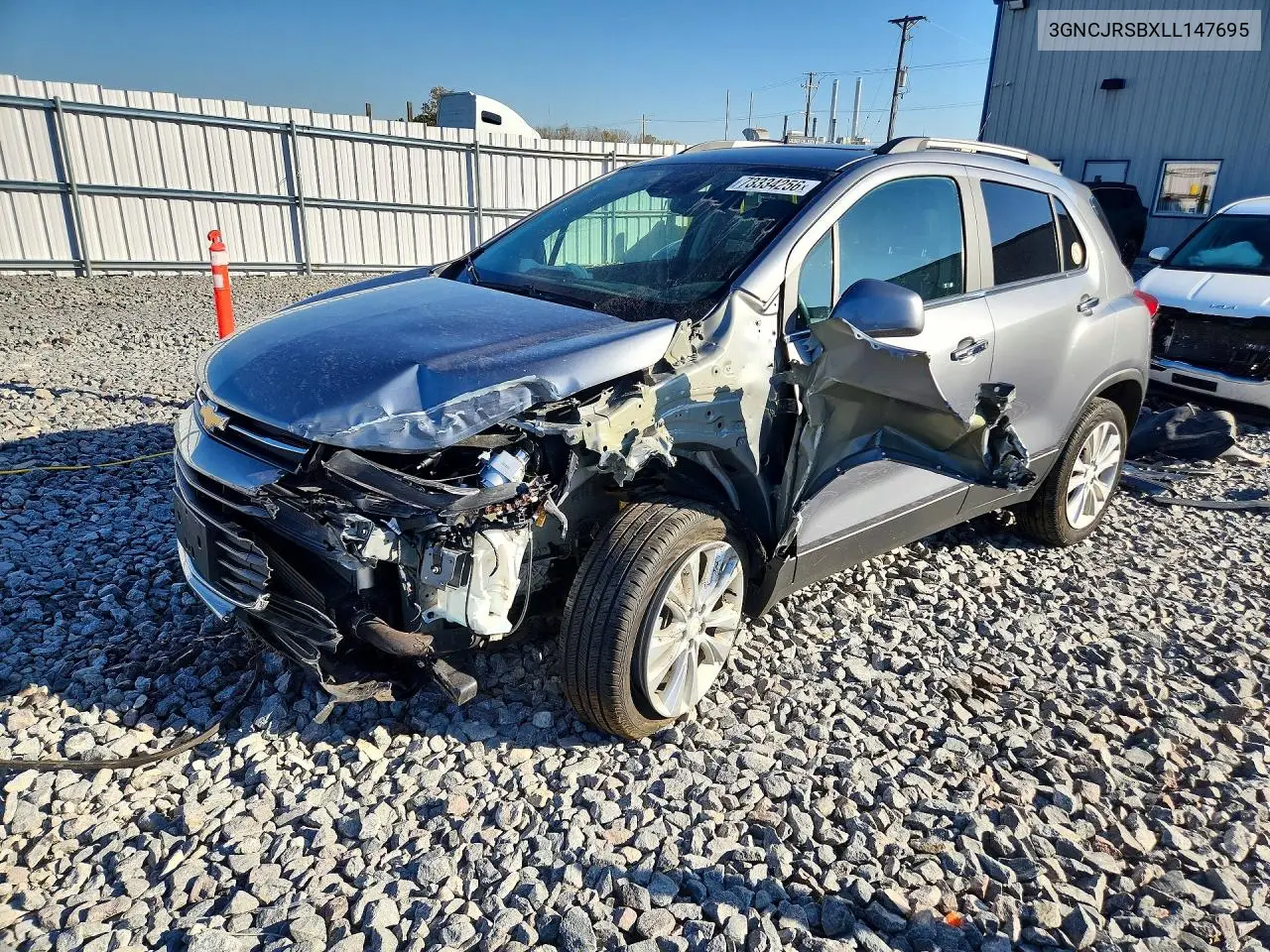 CHEVROLET TRAX 2020, VIN 3GNCJRSBXLL147695