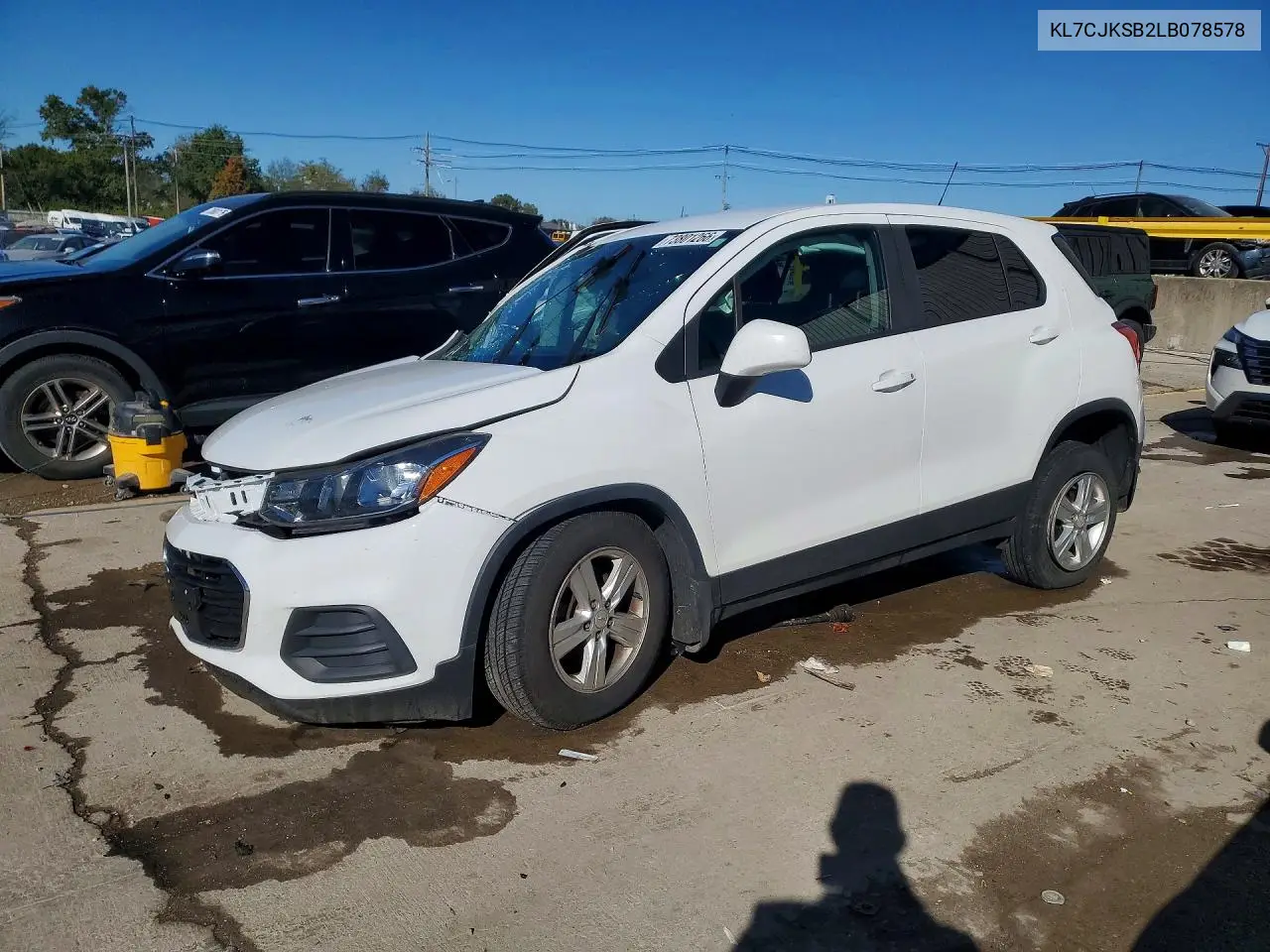 CHEVROLET TRAX 2020, VIN KL7CJKSB2LB078578