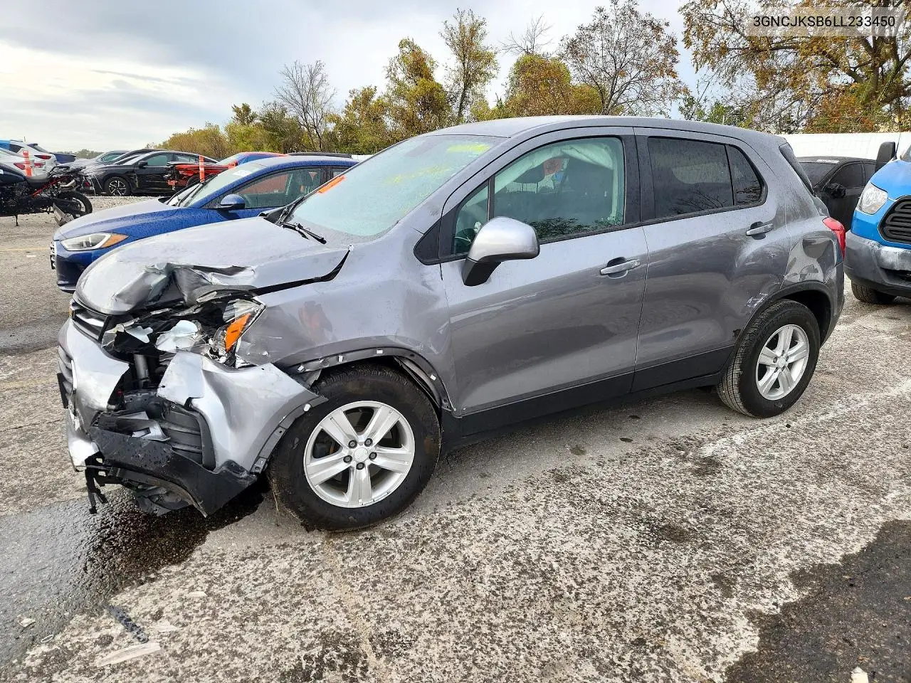 CHEVROLET TRAX 2020, VIN 3GNCJKSB6LL233450
