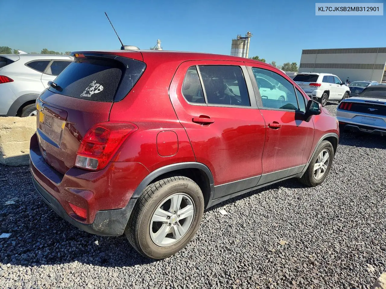 2021 CHEVROLET TRAX VIN KL7CJKSB2MB312901 — фото 3
