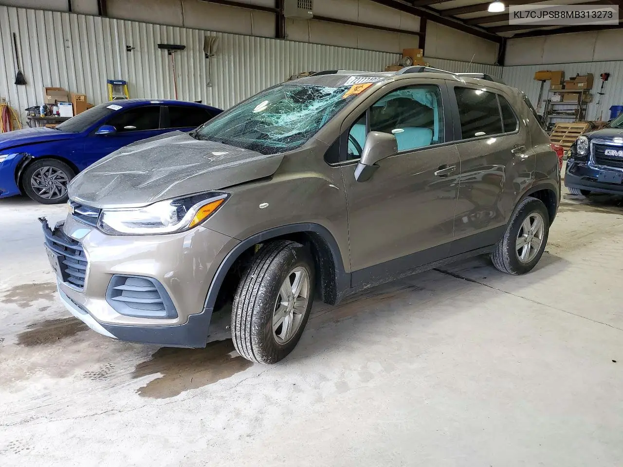 CHEVROLET TRAX 2021, VIN KL7CJPSB8MB313273