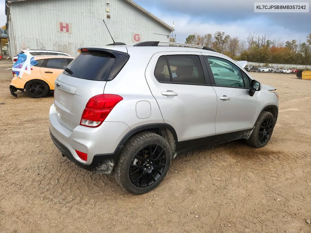 2021 CHEVROLET TRAX VIN KL7CJPSB8MB357242 — фото 3