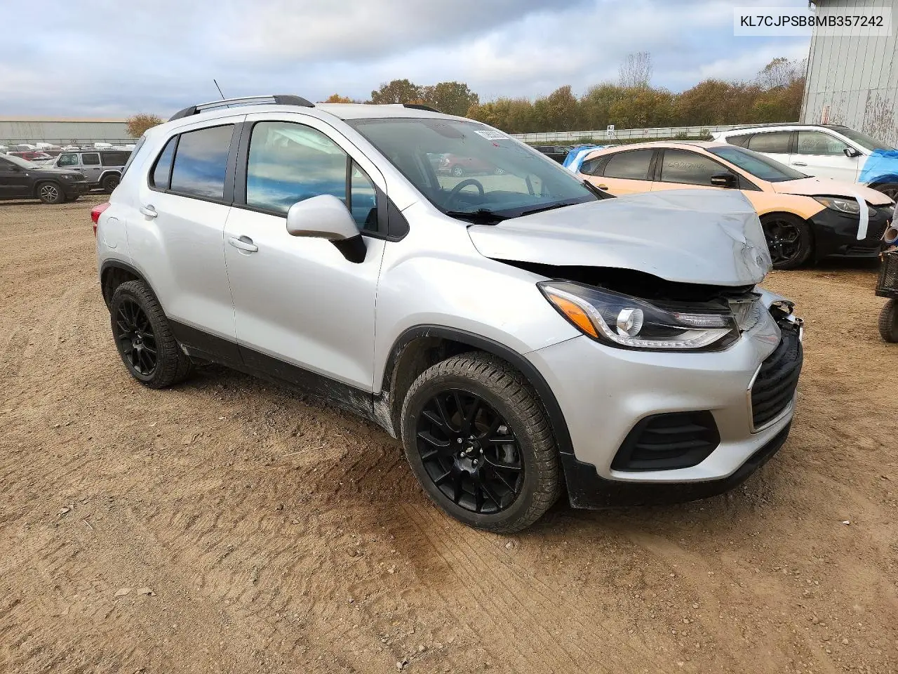2021 CHEVROLET TRAX VIN KL7CJPSB8MB357242 — фото 4