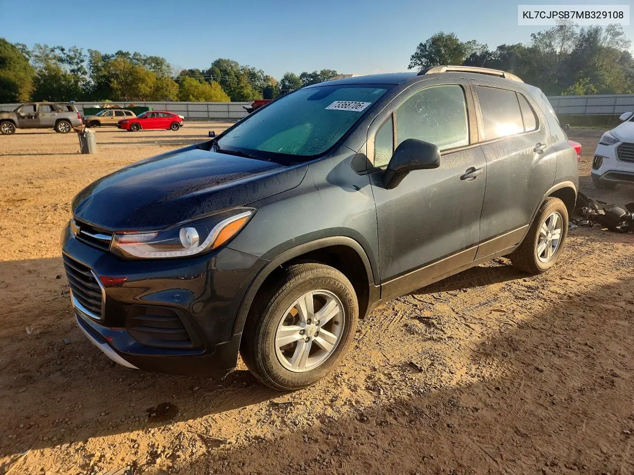 CHEVROLET TRAX 2021, VIN KL7CJPSB7MB329108