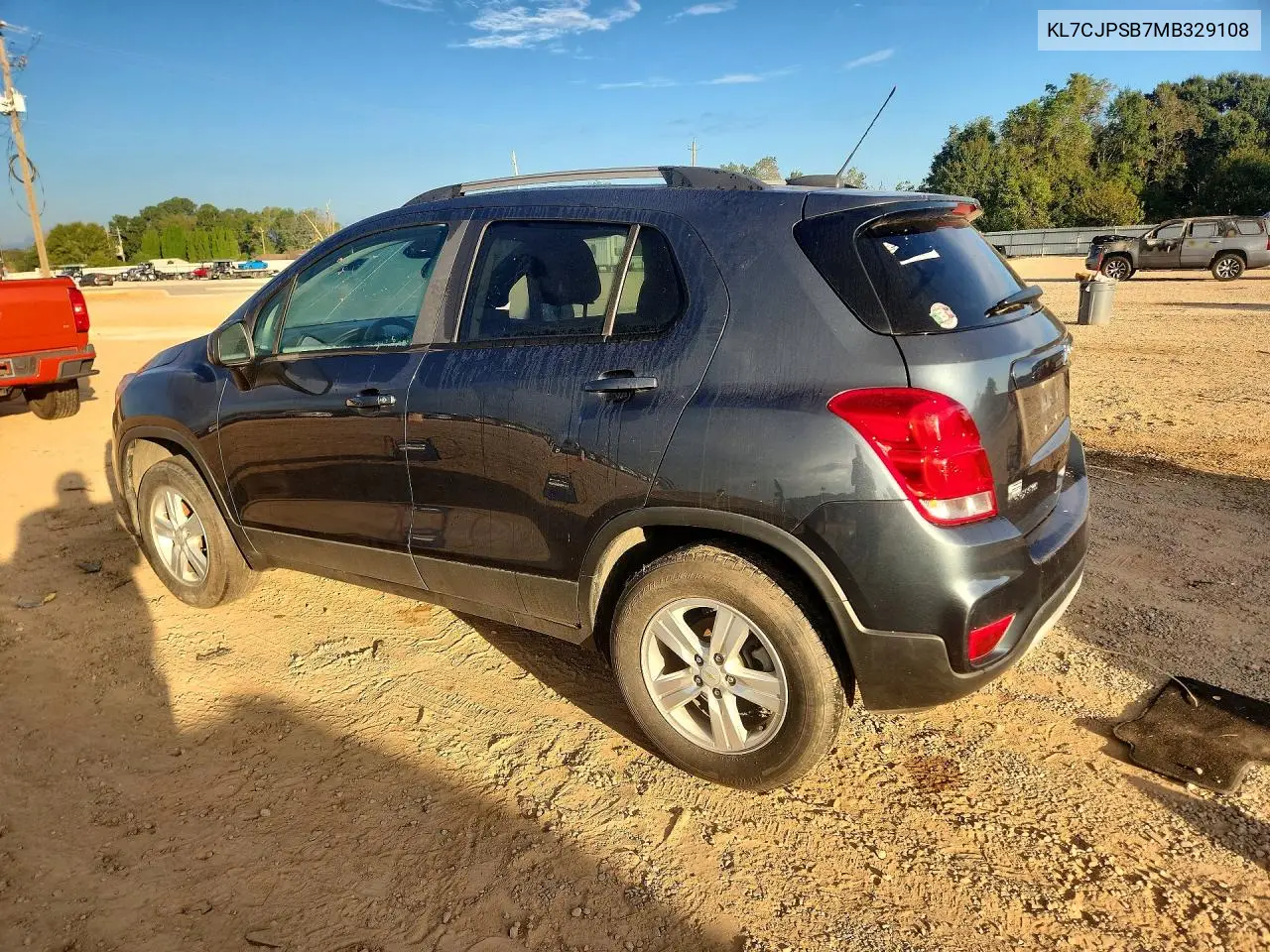 2021 CHEVROLET TRAX VIN KL7CJPSB7MB329108 — фото 2