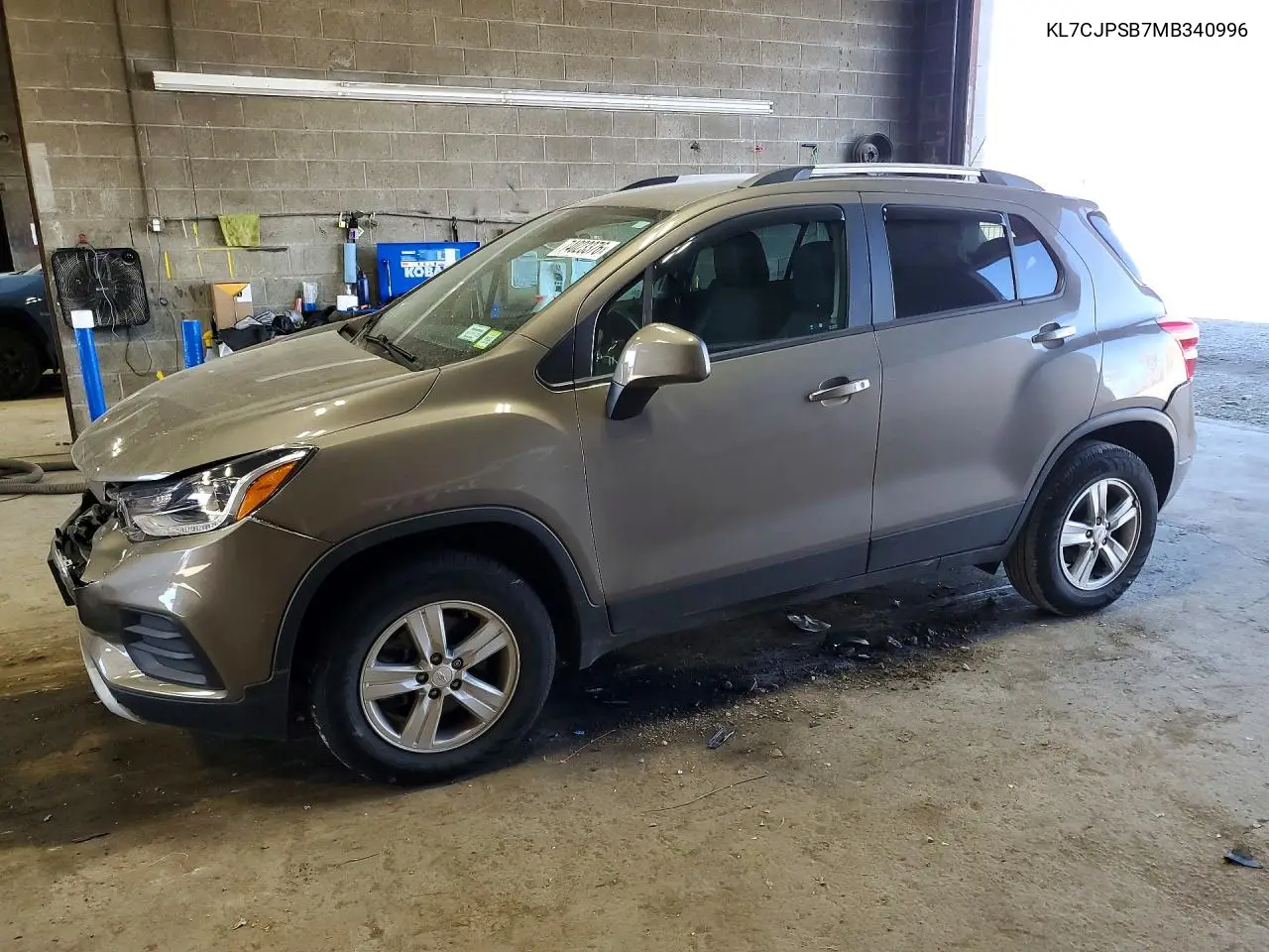 CHEVROLET TRAX 2021, VIN KL7CJPSB7MB340996
