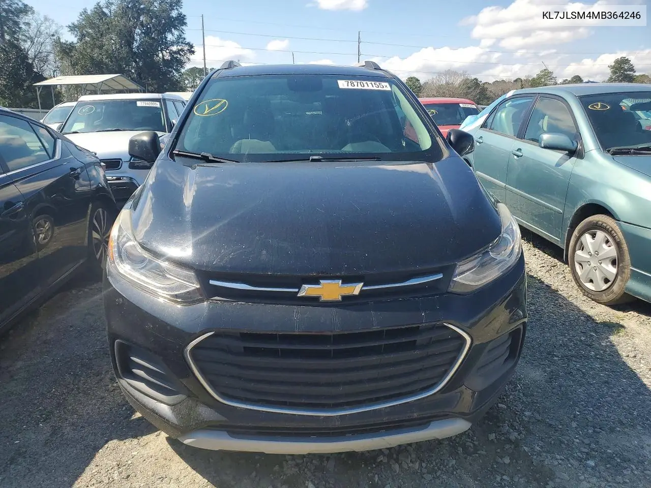 2021 CHEVROLET TRAX VIN KL7CJLSM4MB364246 — фото 5