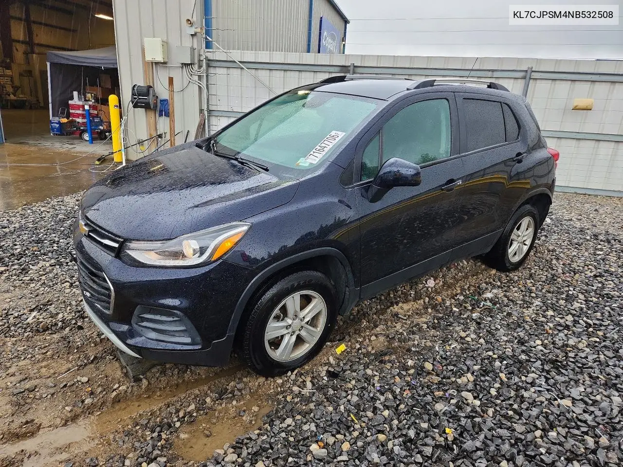 CHEVROLET TRAX 2022, VIN KL7CJPSM4NB532508