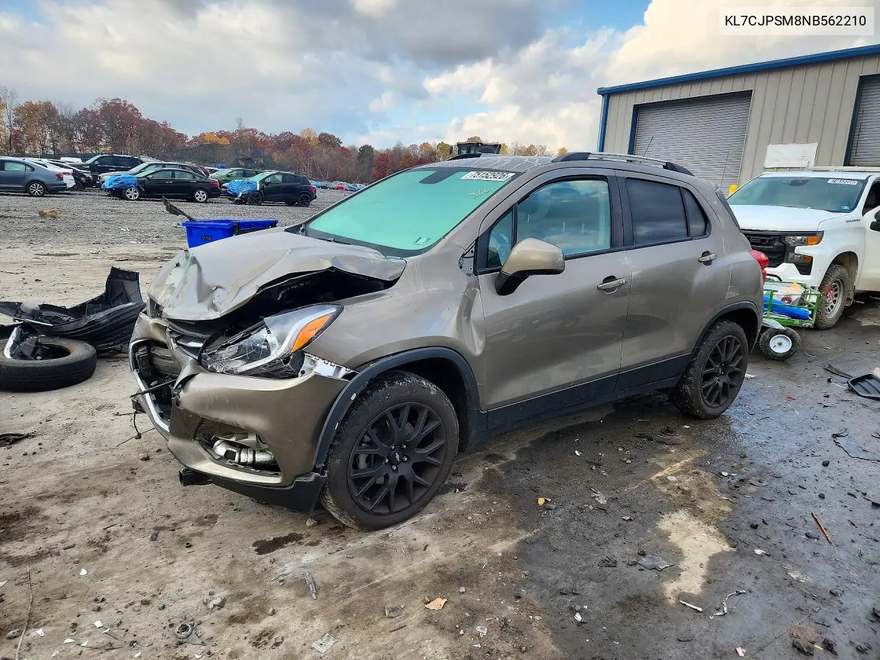 CHEVROLET TRAX 2022, VIN KL7CJPSM8NB562210