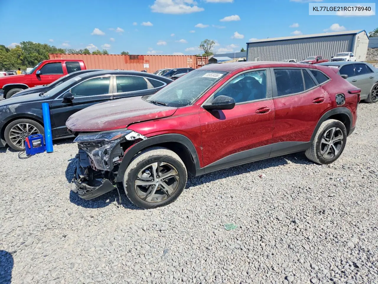 CHEVROLET TRAX 2024, VIN KL77LGE21RC178940