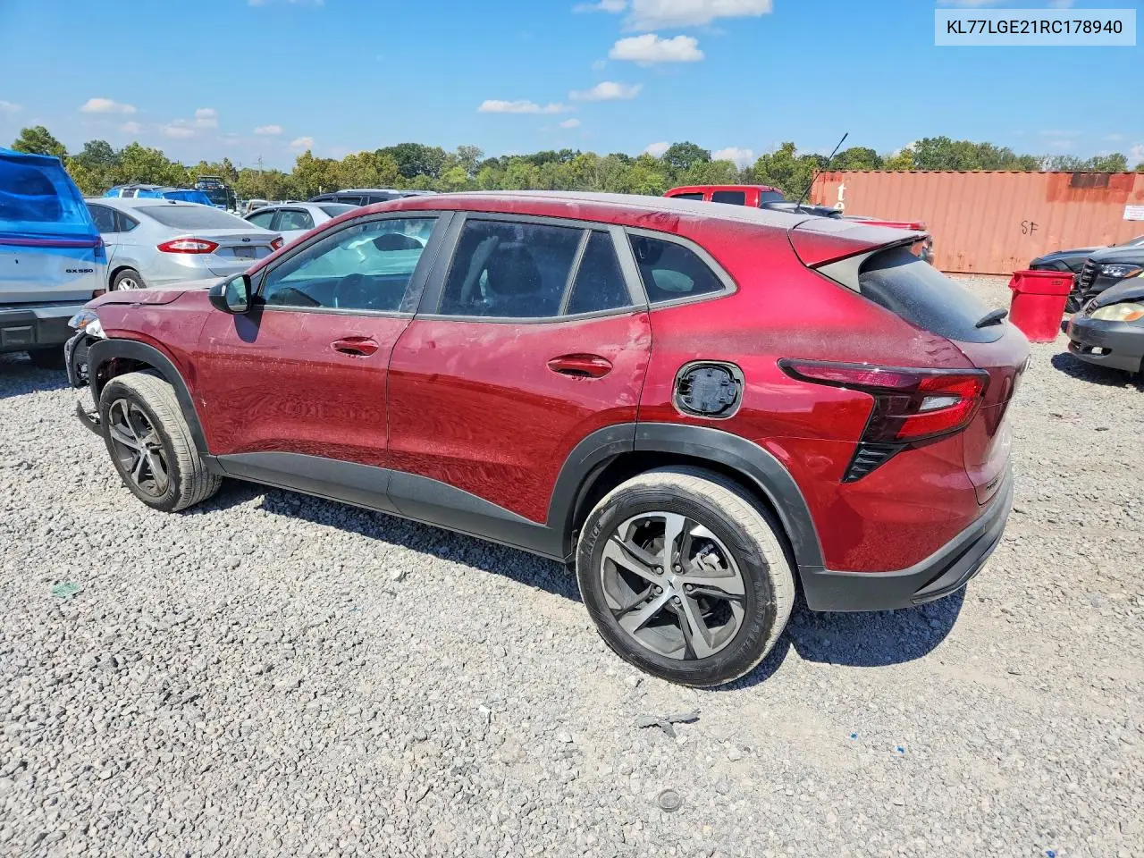 2024 CHEVROLET TRAX VIN KL77LGE21RC178940 — фото 2