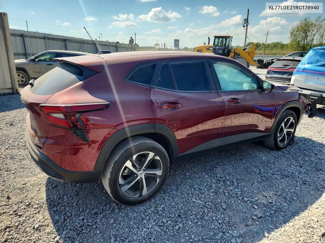 2024 CHEVROLET TRAX VIN KL77LGE21RC178940 — фото 3