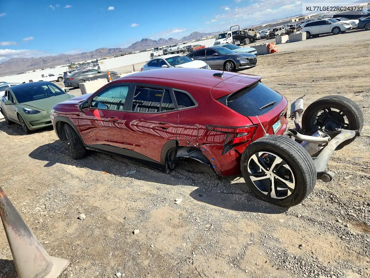2024 CHEVROLET TRAX VIN KL77LGE22RC243732 — фото 2