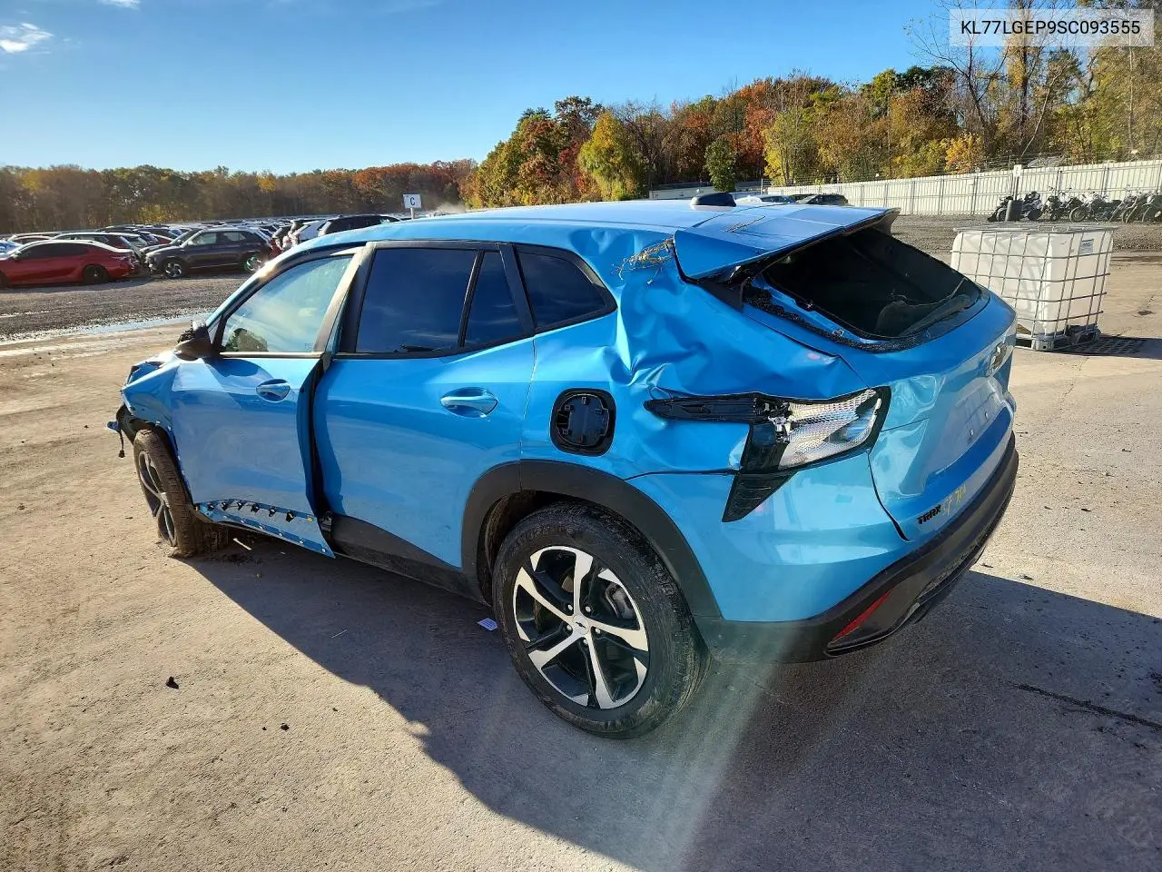 2025 CHEVROLET TRAX VIN KL77LGEP9SC093555 — фото 2