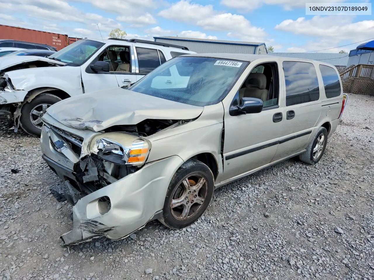 CHEVROLET UPLANDER 2007, VIN 1GNDV23107D189049