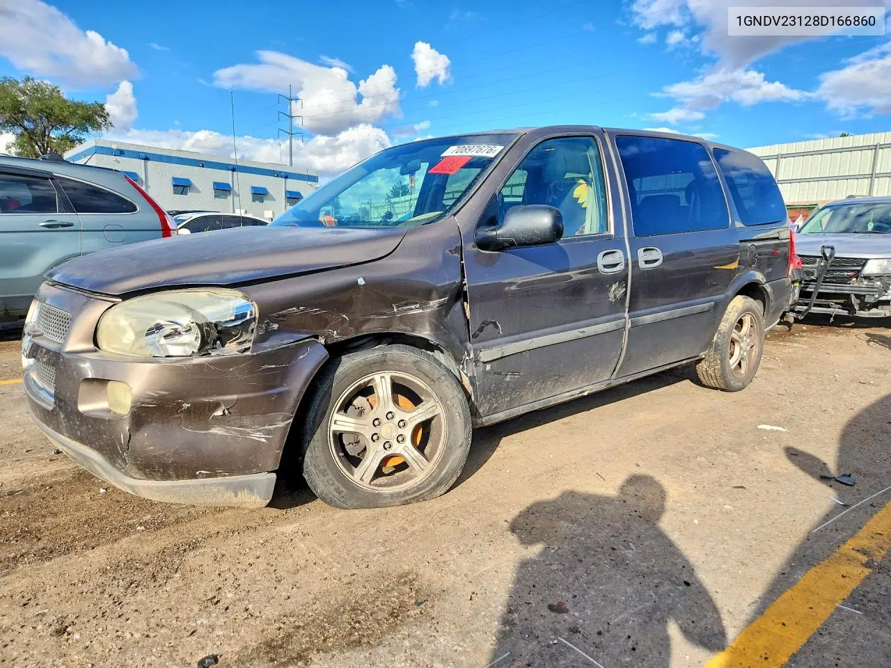 CHEVROLET UPLANDER 2008, VIN 1GNDV23128D166860