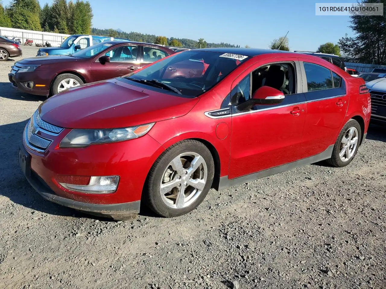 CHEVROLET VOLT 2012, VIN 1G1RD6E41CU104061