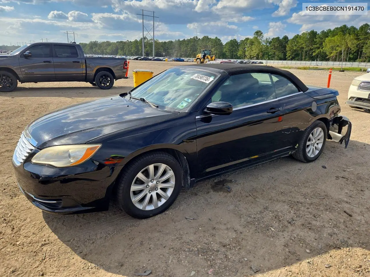 CHRYSLER 200 2012, VIN 1C3BCBEB0CN191470