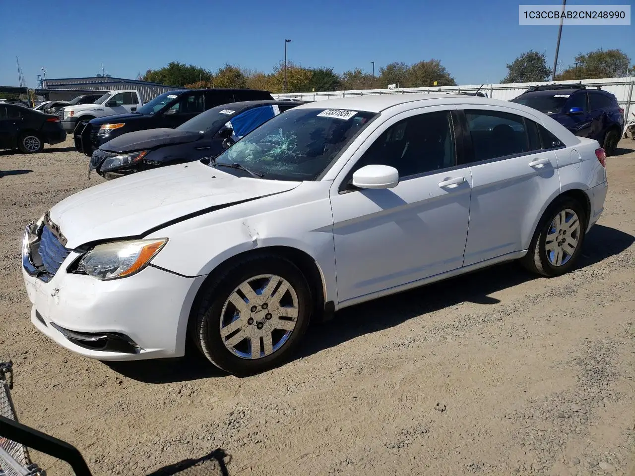 CHRYSLER 200 2012, VIN 1C3CCBAB2CN248990