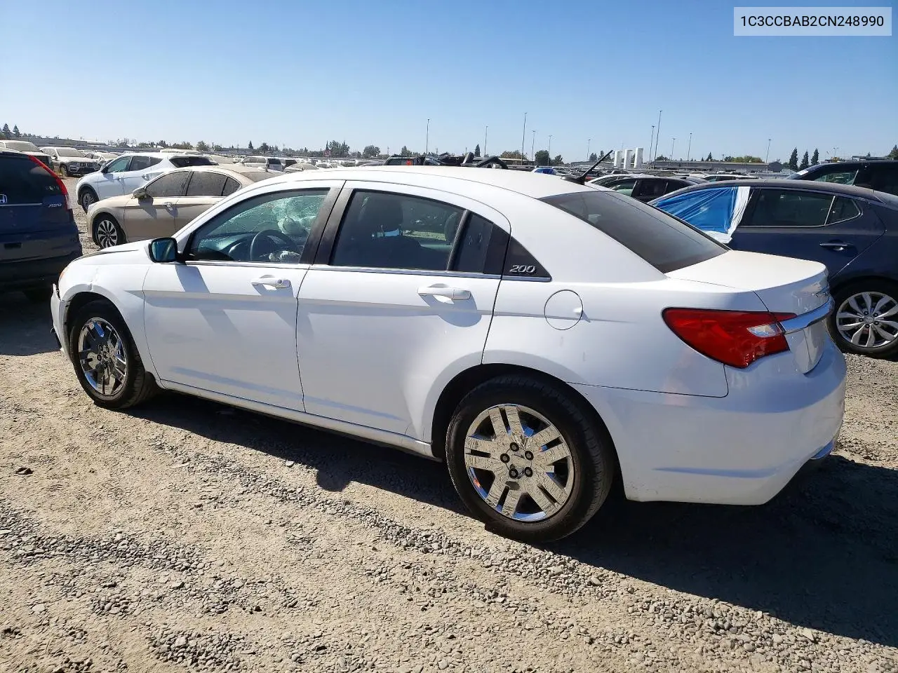 2012 CHRYSLER 200 VIN 1C3CCBAB2CN248990 — фото 2