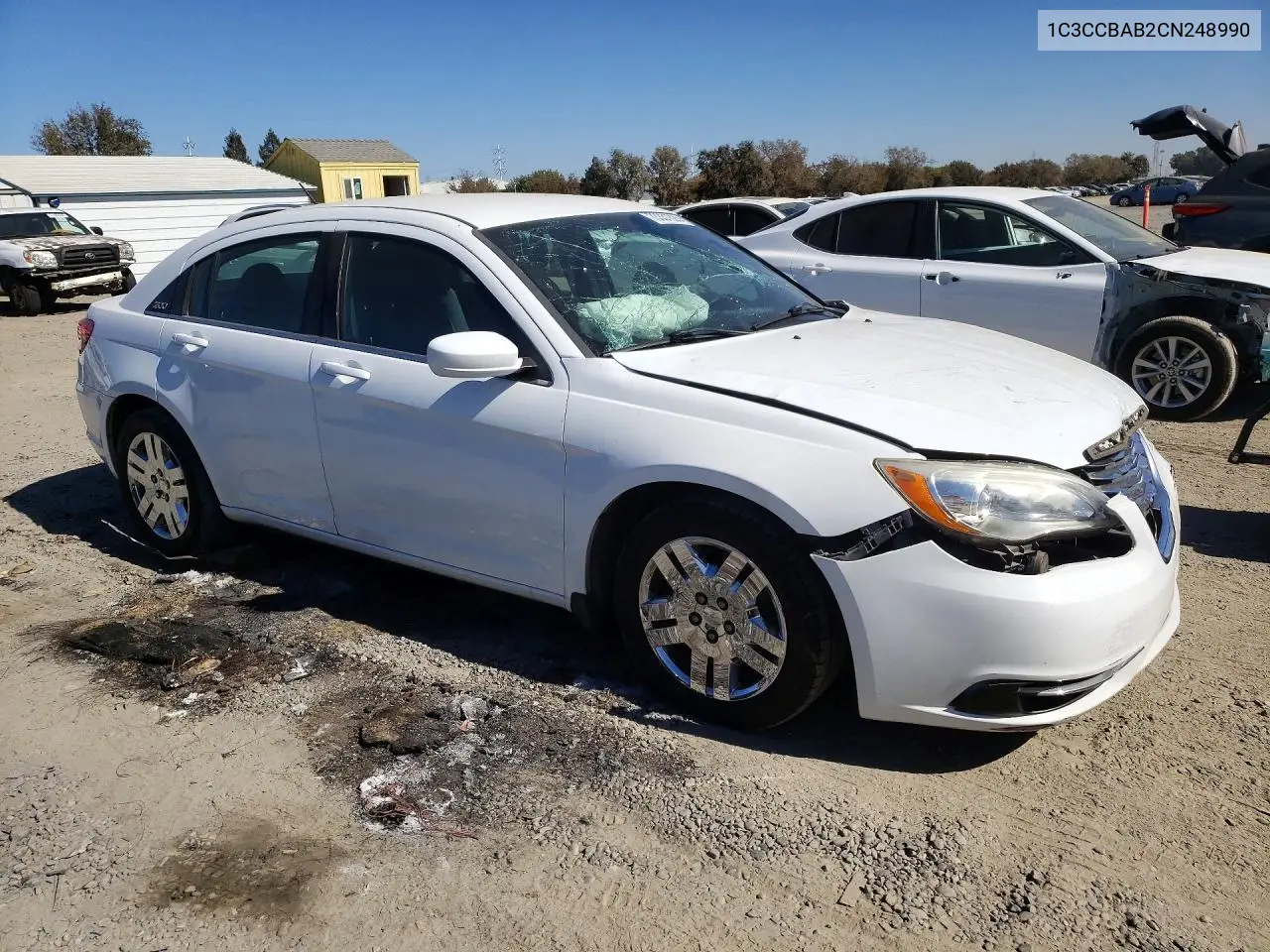 2012 CHRYSLER 200 VIN 1C3CCBAB2CN248990 — фото 4