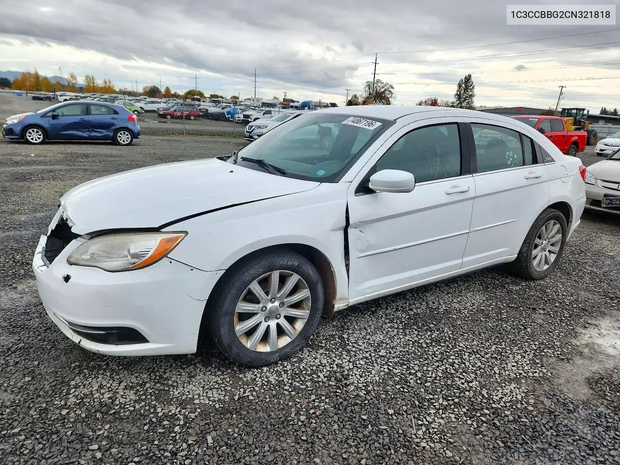 CHRYSLER 200 2012, VIN 1C3CCBBG2CN321818