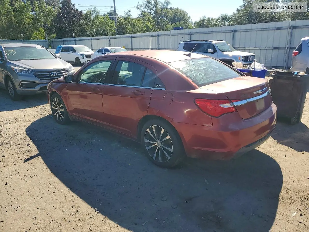 2013 CHRYSLER 200 VIN 1C3CCBBB1DN651844 — фото 2