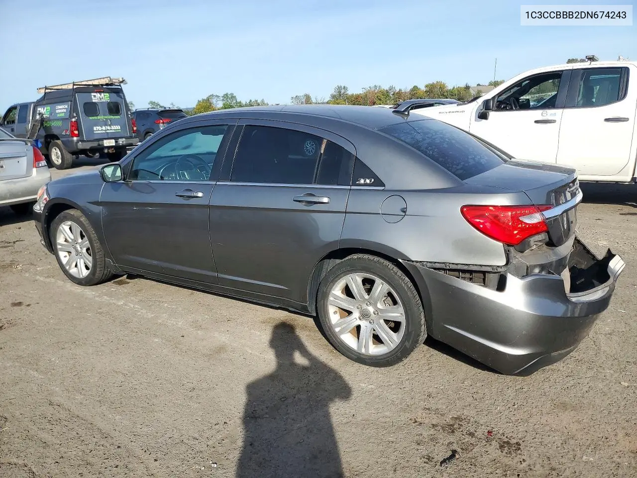 2013 CHRYSLER 200 VIN 1C3CCBBB2DN674243 — фото 2
