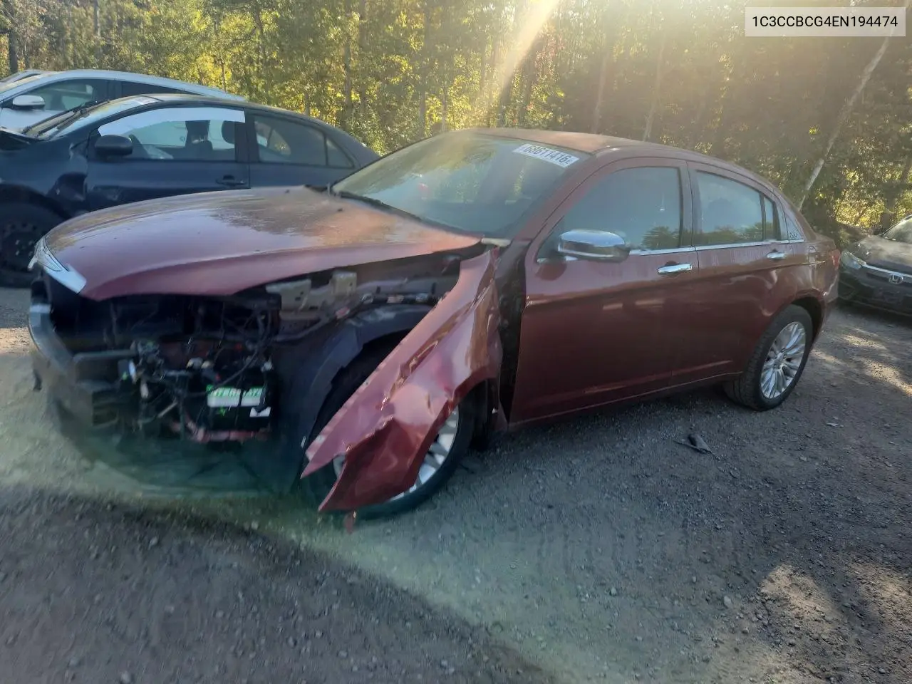 CHRYSLER 200 2014, VIN 1C3CCBCG4EN194474