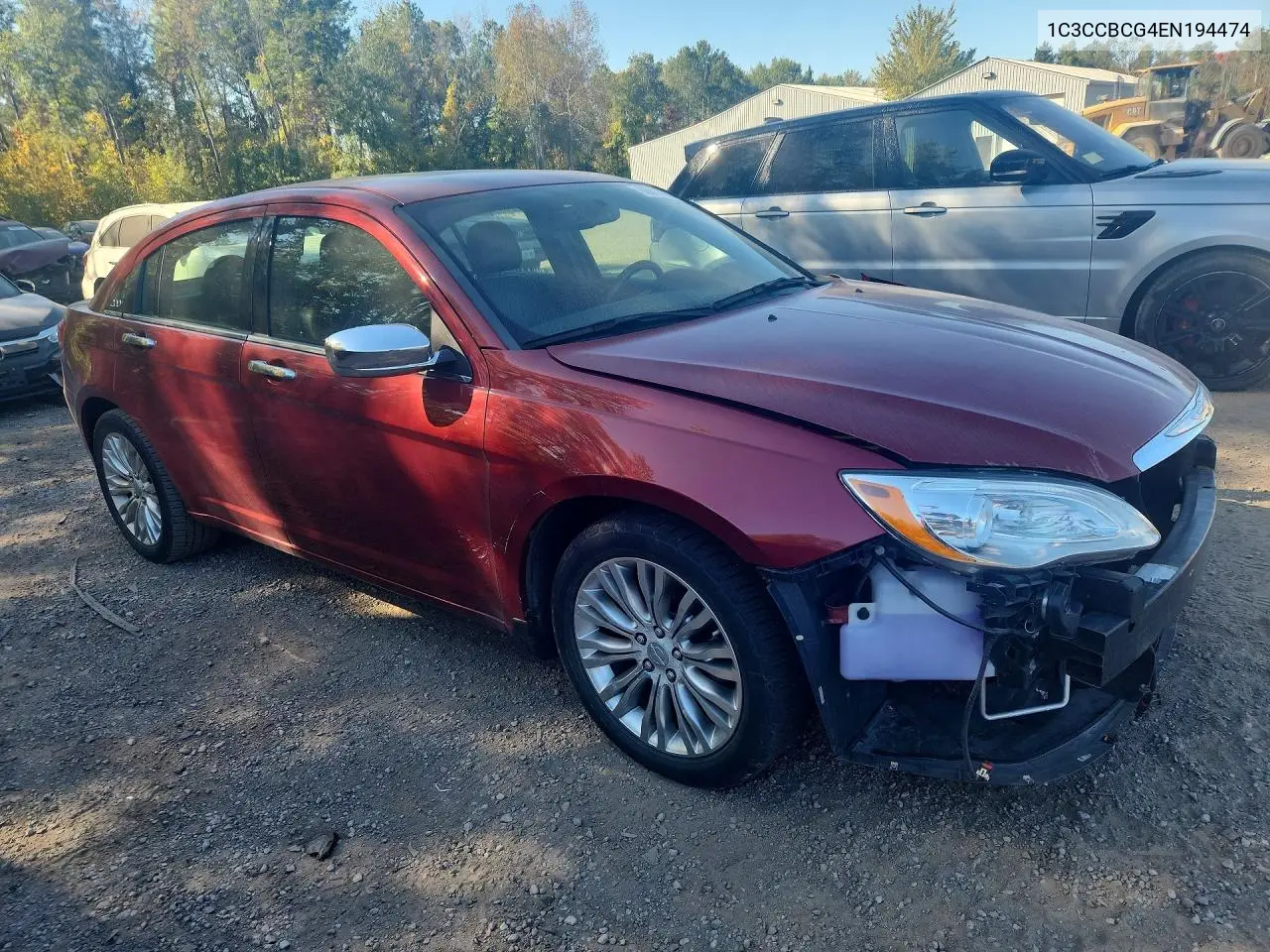 2014 CHRYSLER 200 VIN 1C3CCBCG4EN194474 — фото 4