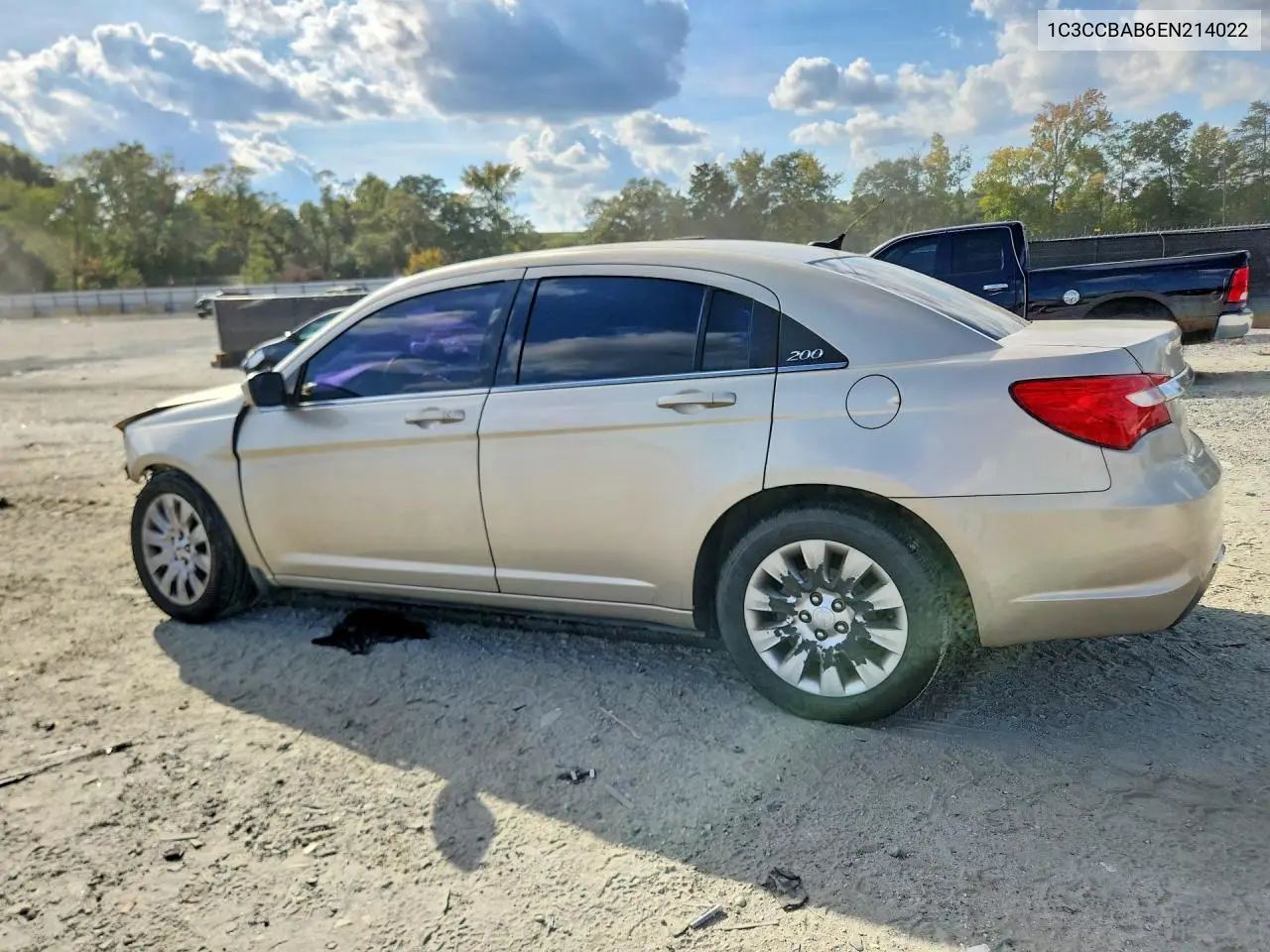 2014 CHRYSLER 200 VIN 1C3CCBAB6EN214022 — фото 2