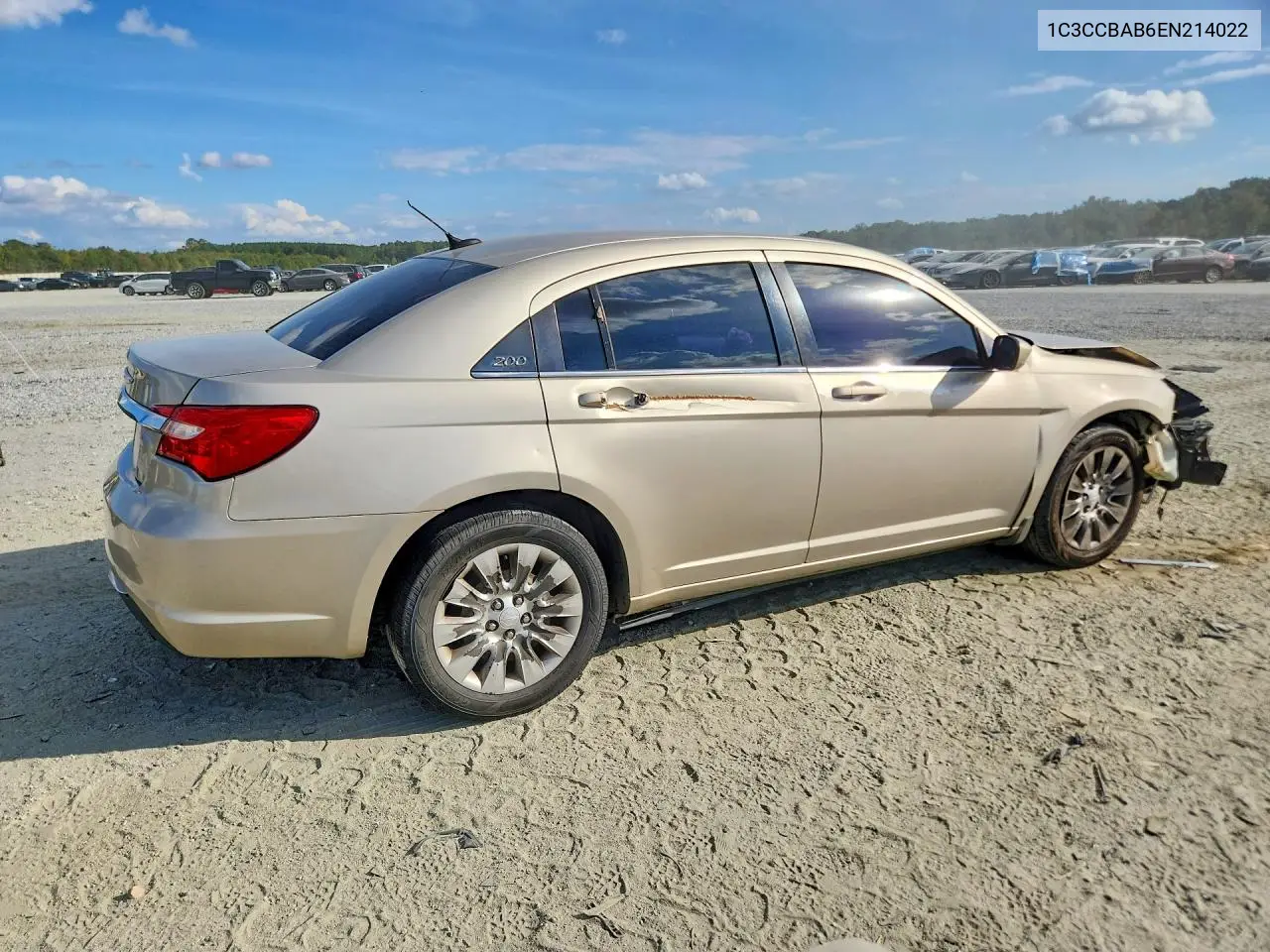 2014 CHRYSLER 200 VIN 1C3CCBAB6EN214022 — фото 3