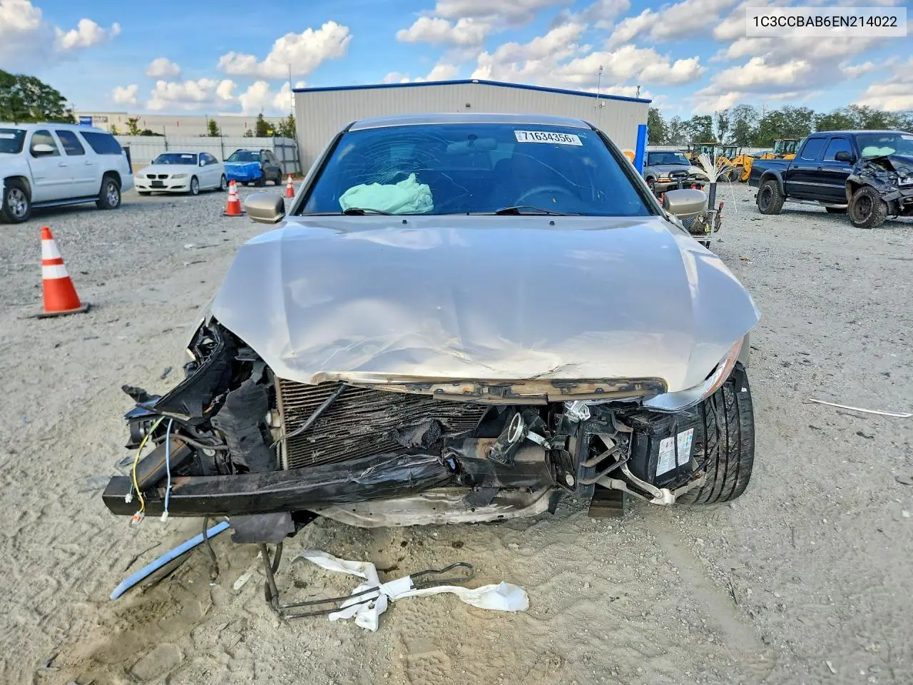 2014 CHRYSLER 200 VIN 1C3CCBAB6EN214022 — фото 5