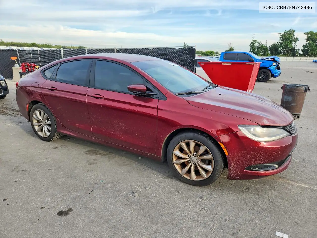 2015 CHRYSLER 200 VIN 1C3CCCBB7FN743436 — фото 5