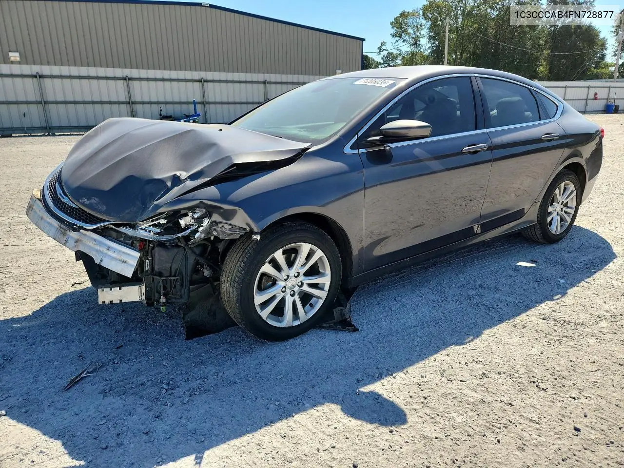 CHRYSLER 200 2015, VIN 1C3CCCAB4FN728877