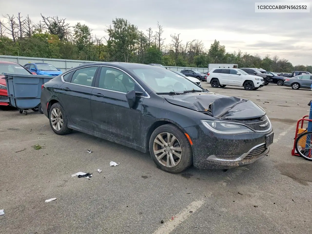 2015 CHRYSLER 200 VIN 1C3CCCAB0FN562552 — фото 4